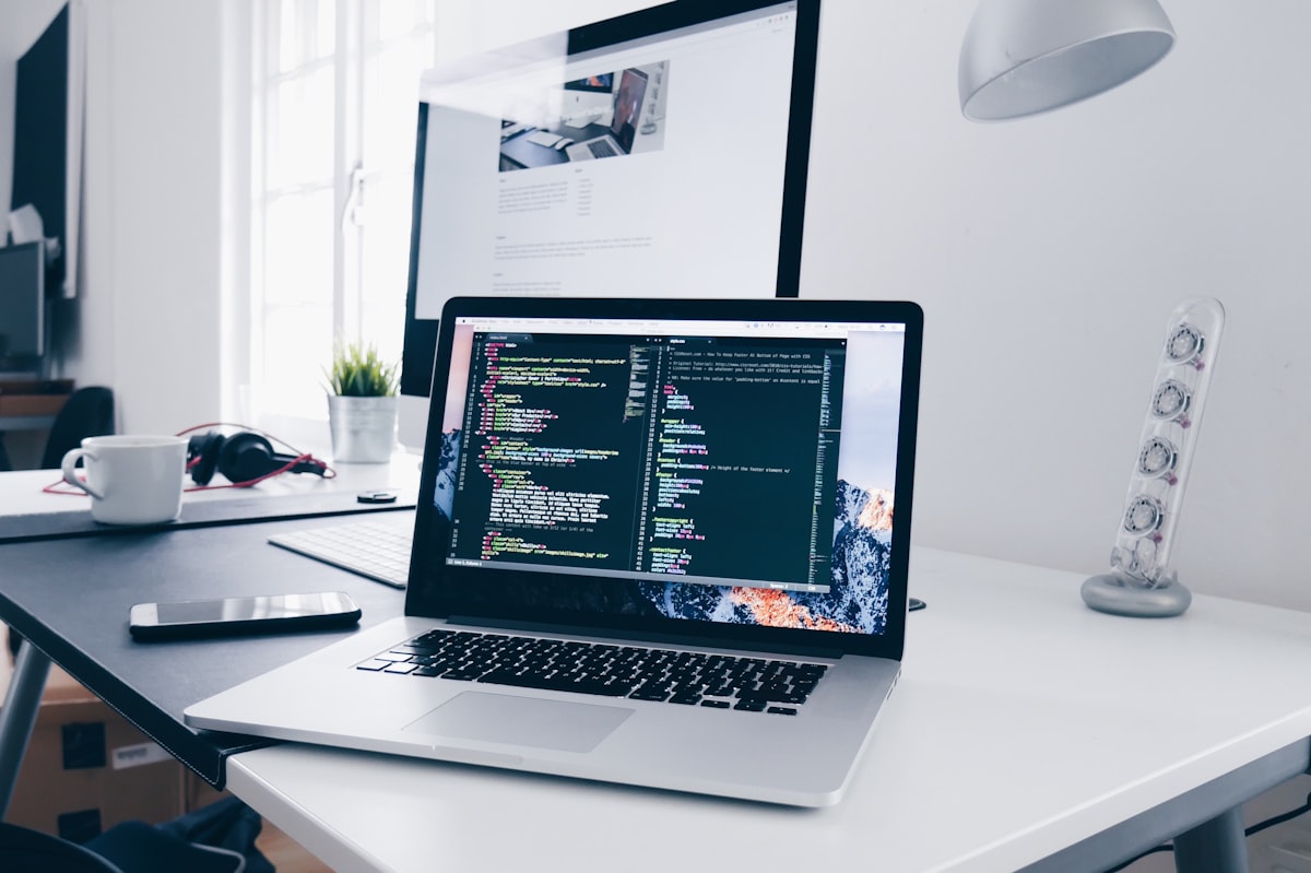 ERP en uso en laptop
